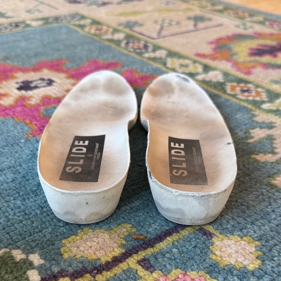 Golden Goose Women's Glitter Sneakers - Gold and Gray - Picture 5 of 8